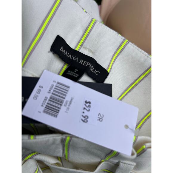 NWT Banana Republic Paperbag Waist 4" Linen Blend Shorts High Waist Size 2 - Picture 6 of 7